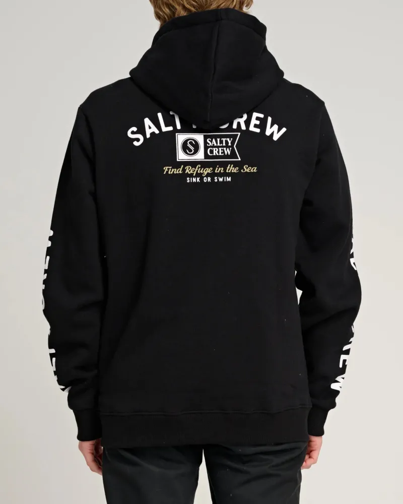 Salty Crew Jackets And Jumpers|Flies>Surf Club Zip Hoodie Black