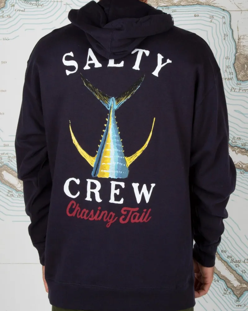 Salty Crew Jackets And Jumpers|Flies>Tailed Hood Fleece Jumper Navy