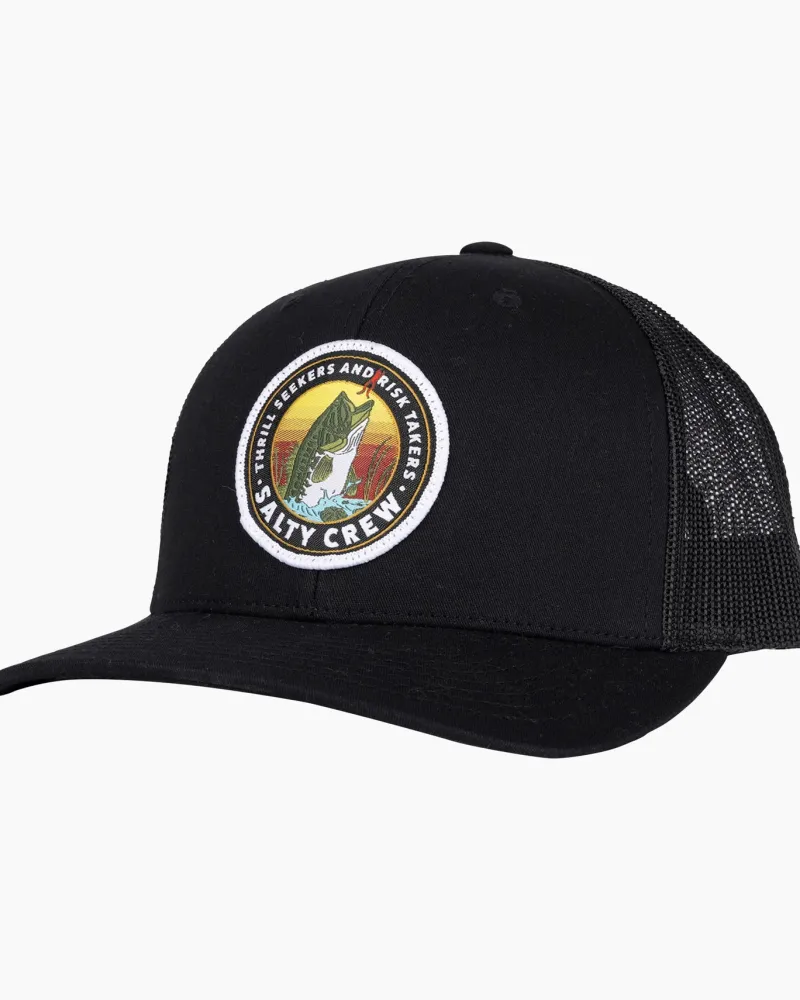 Salty Crew Hats And Headwear|Flies>Toads Retro Trucker Hat Black