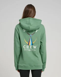 Women Salty Crew Long Sleeve Shirts Womens|Long Sleeve Shirts Mens>Womens Tailed Hoody Sage Green