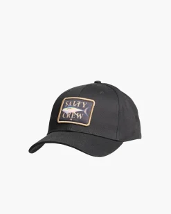 Salty Crew Hats And Headwear|Flies>Yellowfin 6 Panel Cap Black