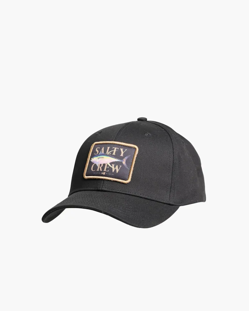 Salty Crew Hats And Headwear|Flies>Yellowfin 6 Panel Cap Black