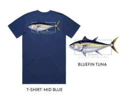 Simms Short Sleeve Shirts Mens|Flies>Artist Tee Bluefin Tuna Fish it Well