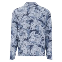 Simms Long Sleeve Shirts Mens|Flies>Solarflex Hooded Sunshirt Back Eddy Albacore