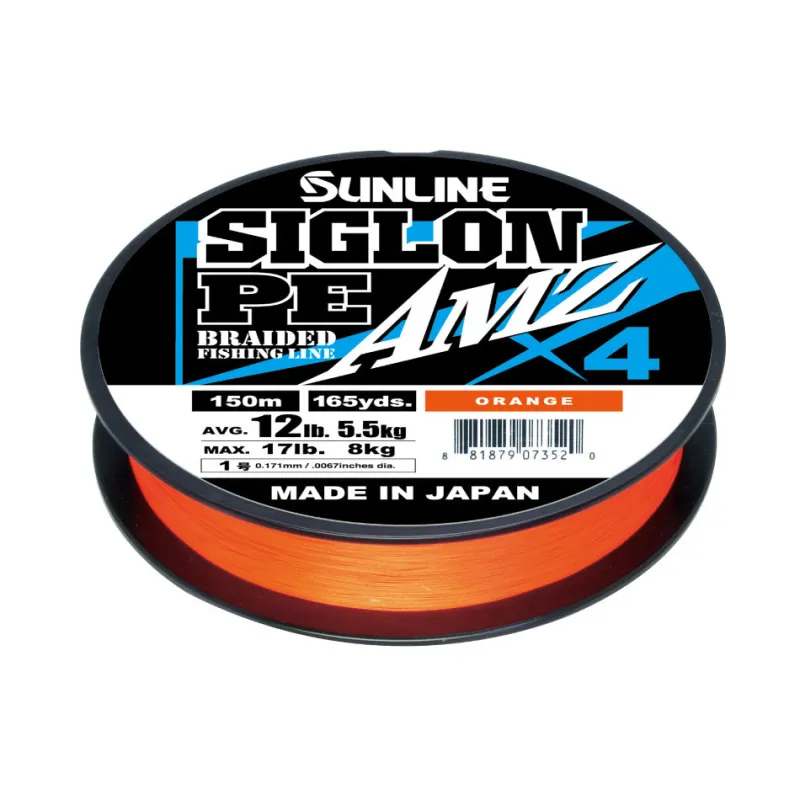 Sunline Flies|Fishing Lines>Siglon PEX4 AMZ 150m Blood Orange