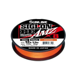 Sunline Flies|Fishing Lines>Siglon PEX8 AMZ 150m Blood Orange