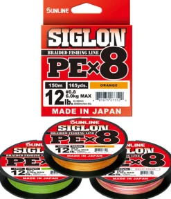 Sunline Flies|Fishing Lines>Siglon PEX8 Orange 150m
