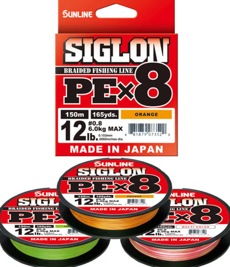 Sunline Flies|Fishing Lines>Siglon PEX8 Orange 150m