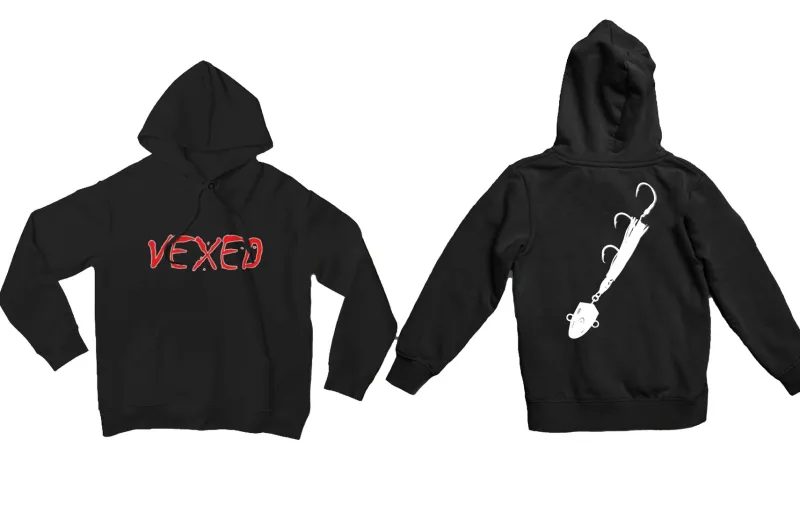 Vexed Jackets And Jumpers|Flies>Bottom Meat Hoody Black