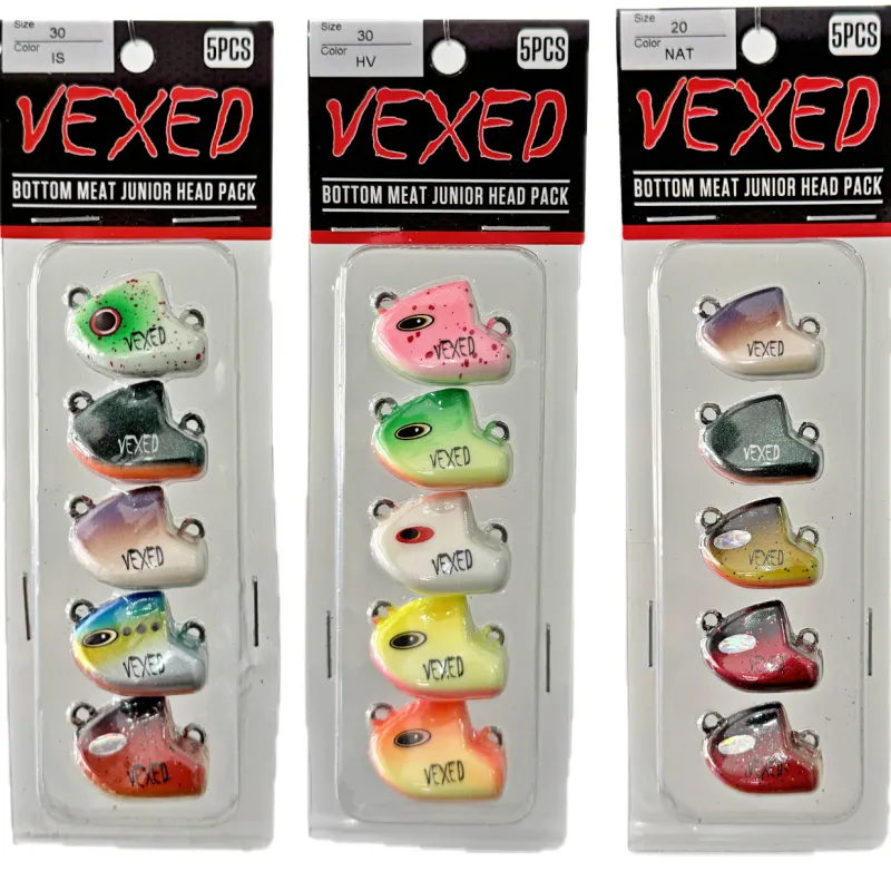 Vexed Vexed Hybrid Jigs|Flies>Bottom Meat Junior Spare Head 5-pack