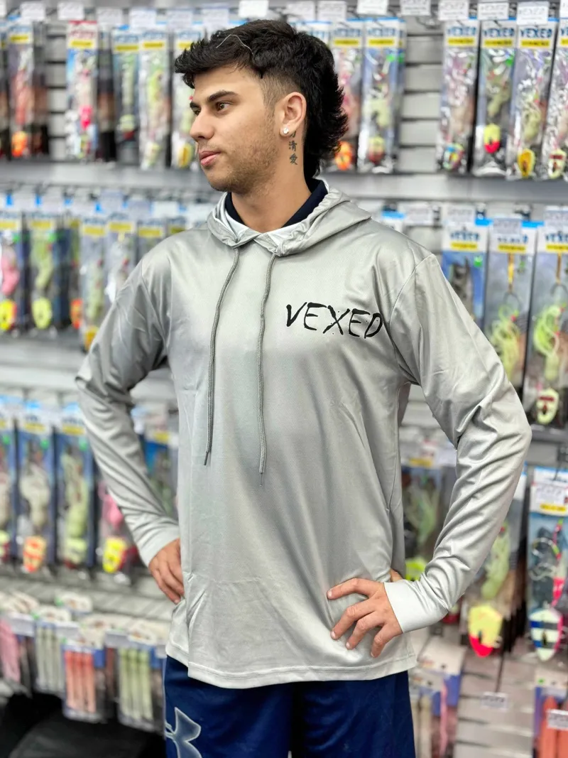 Vexed Long Sleeve Shirts Mens|Flies>Bottom Meat Sunshirt Hooded