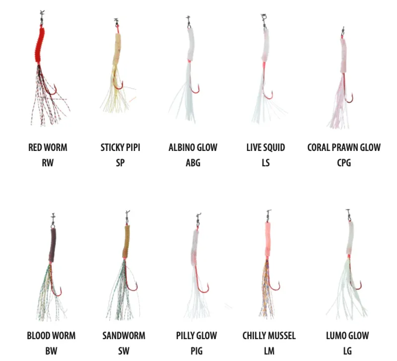 Vexed Assist Hooks|Flies>Bottom Worm Long Shank Assist 3-pack