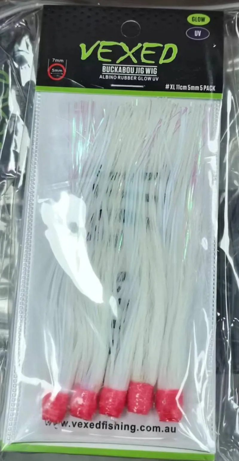 Vexed Lead Head Jig Lures|Flies>Buckabou Jig Wig 5-pack