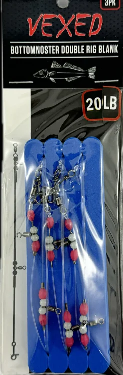 Vexed Pre-made Rigs|Flies>Doublenoster Rig Blank 3-pack