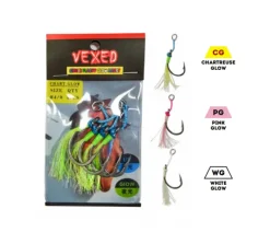 Vexed Assist Hooks|Flies>Single Flashy Assist Chartreuse Glow