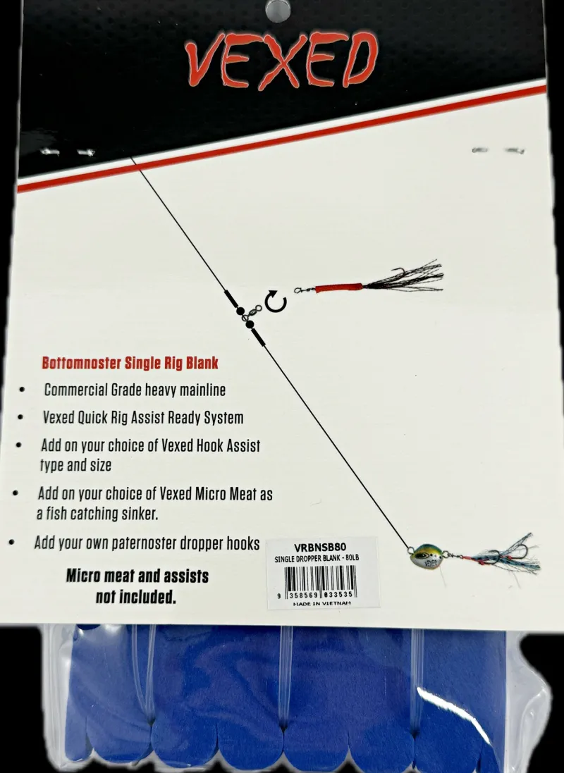 Vexed Pre-made Rigs|Flies>Triplenoster Rig Blank 3-pack