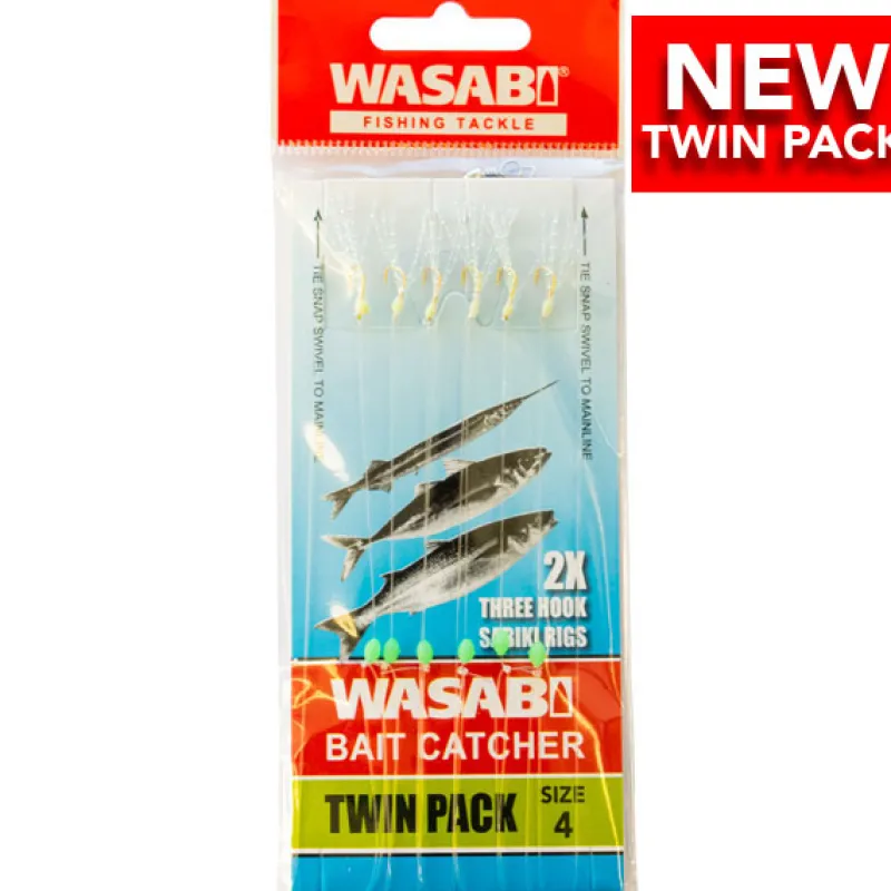 Wasabi Bait/sabiki Rigs|Flies>Bait Sabiki Twin Pack