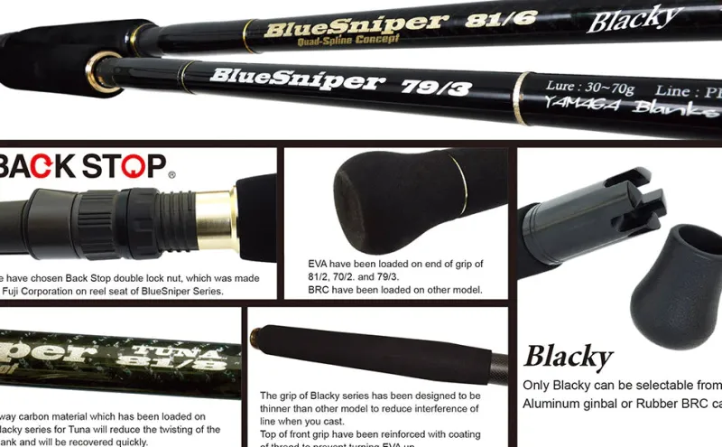 Yamaga Flies|Offshore Rods>Blanks Blue Sniper Blacky