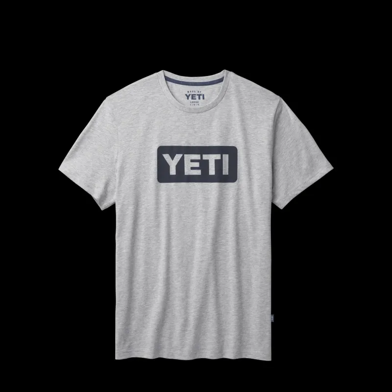 YETI Short Sleeve Shirts Mens|Flies>Wildly Stronger Short Sleeve T-Shirt Heather Gray